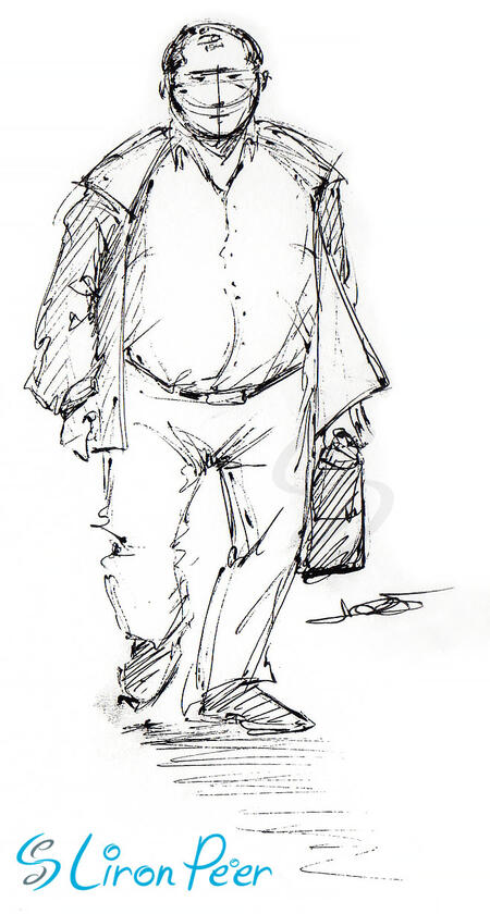 Man Walking Sketch