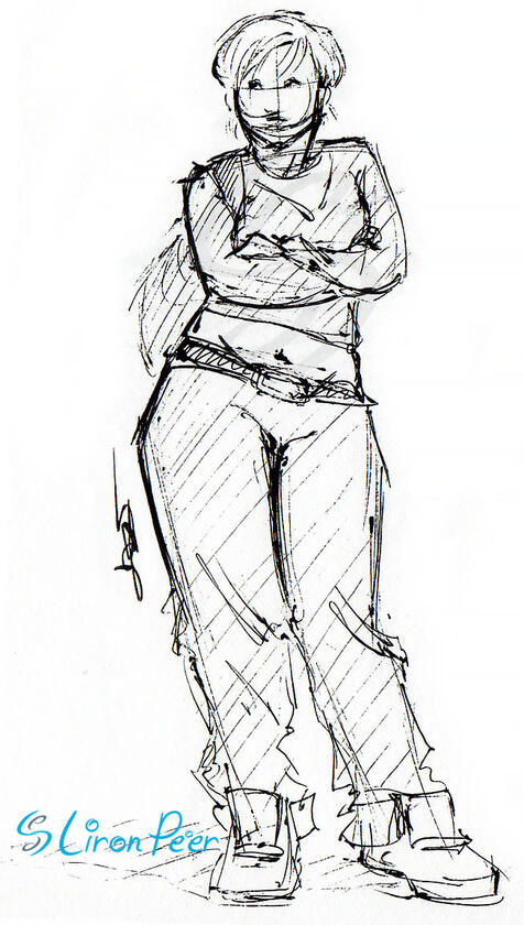 Woman Standing Sketch