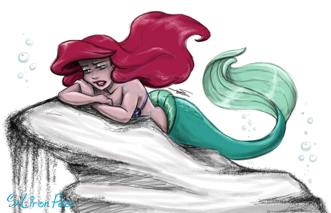 Disney's Ariel The Little Mermaid Fanart Disney's Ariel The Little Mermaid Fanart