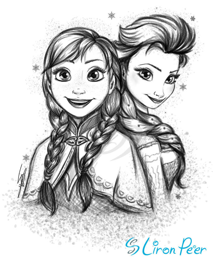 Disney's Anna and Elsa Fanart